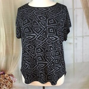 SUPERLINE Hi-low Short Sleeved Blouse 3X